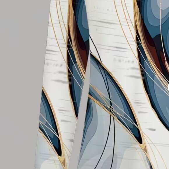 NWOT Elegant Marbled Print Long Sleeve Top – Relaxed Fit, All-Season Style - Picture 2 of 2